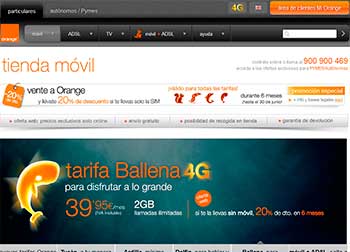 Maquetas Tienda online orange